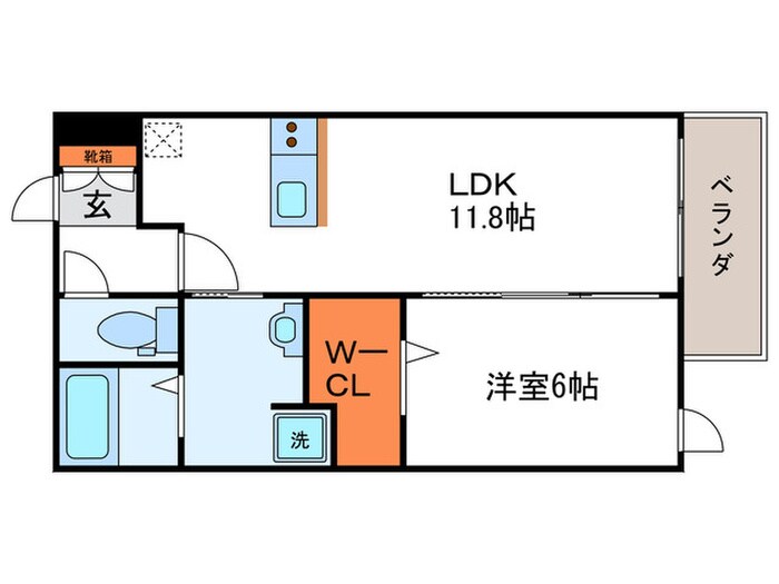 プレジールＡ棟の物件間取画像