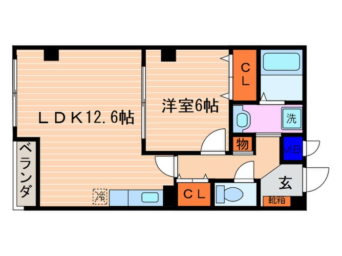 エヴァオンワ－ドの物件間取画像