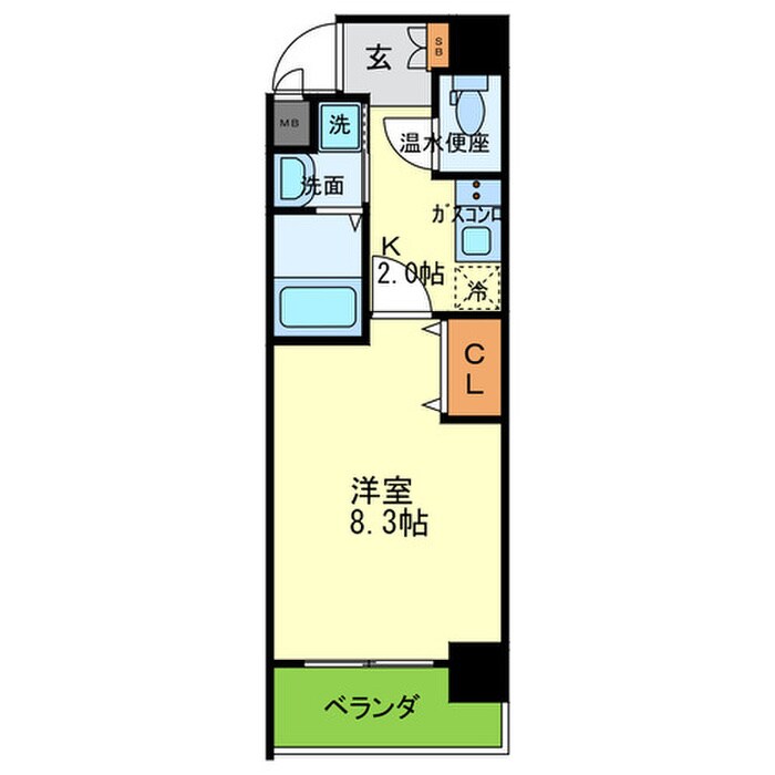 プレジオ中之島の物件間取画像