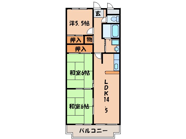 ラポ－ト折坂の物件間取画像