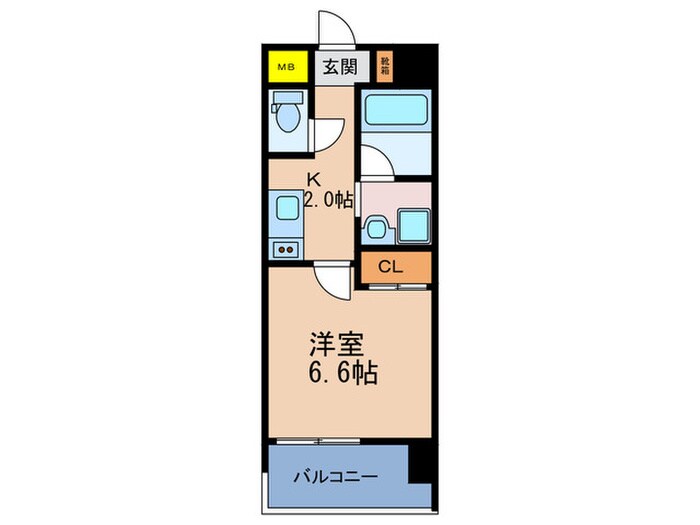 ＷＯＢ西九条の物件間取画像