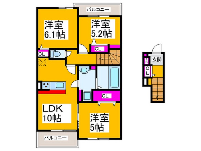 仮）リヴィエールⅡの物件間取画像