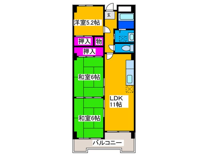 やかた南浜寺の物件間取画像