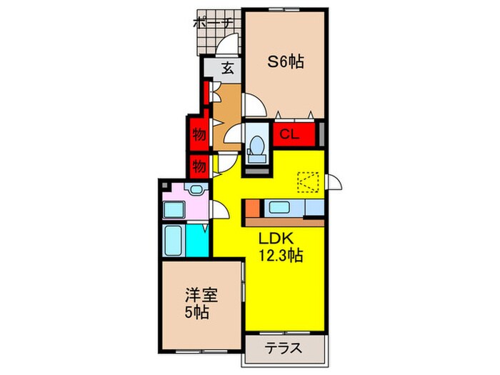 パルコプレッソⅠの物件間取画像