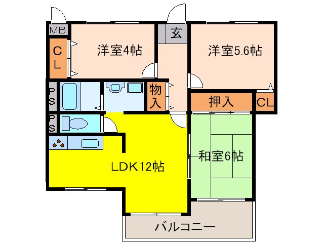 パレスモミの木の物件間取画像