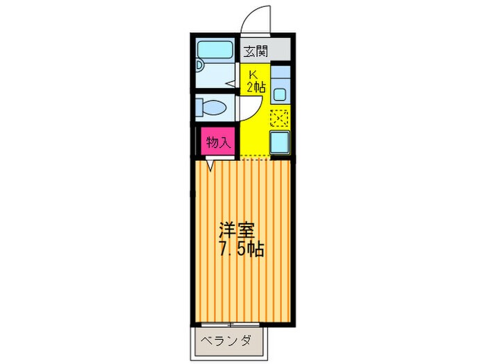 パルティ－ルＮ棟の物件間取画像