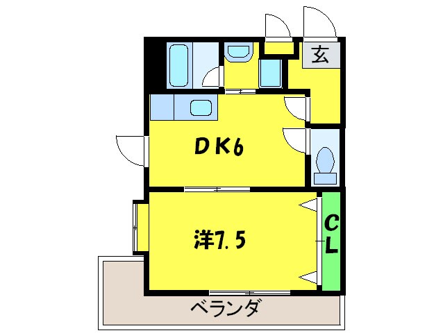 クレシア中百舌鳥の物件間取画像