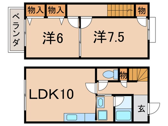 ボヌール幸澤の物件間取画像