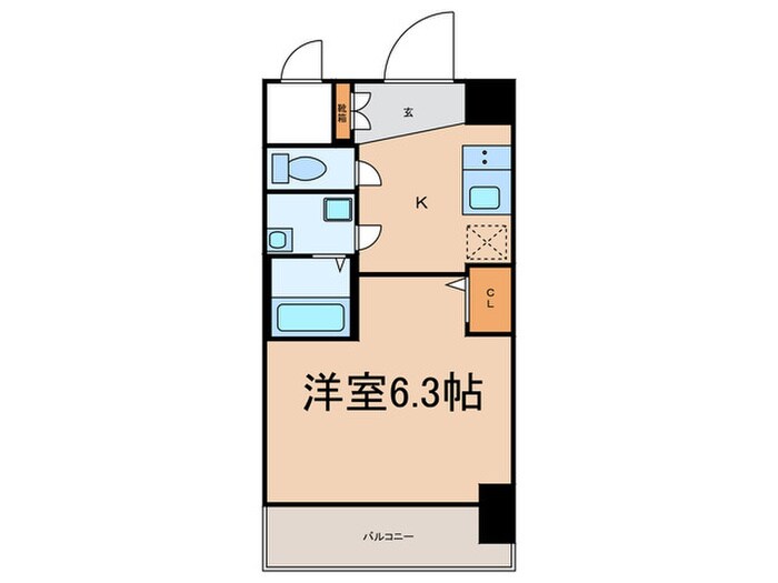 アドバンス天王寺南パキラの物件間取画像