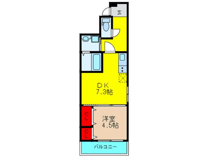 フジパレス鶴見Ⅵ番館の物件間取画像