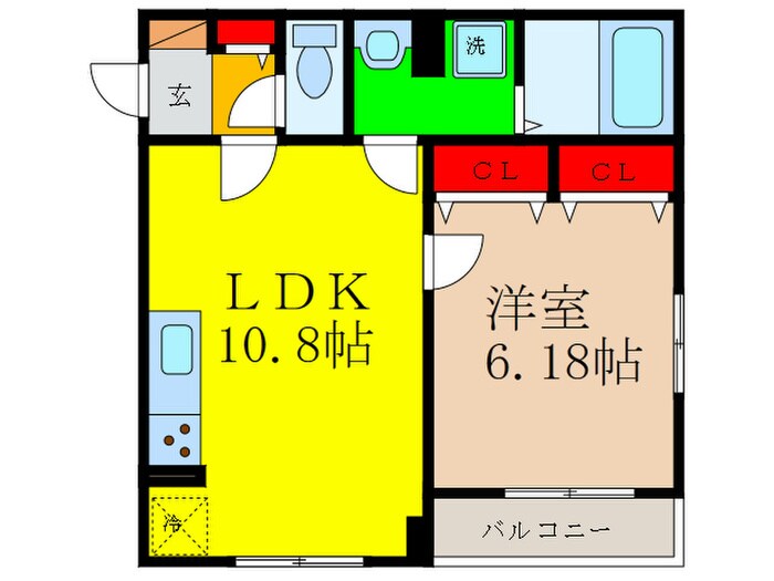 ベルフォーレ茨木の物件間取画像