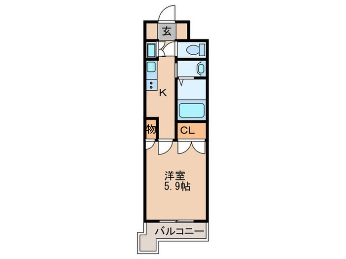 ＡＤ天神橋の物件間取画像