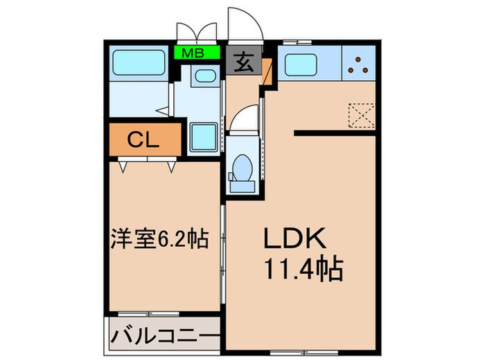 エスポワールの物件間取画像
