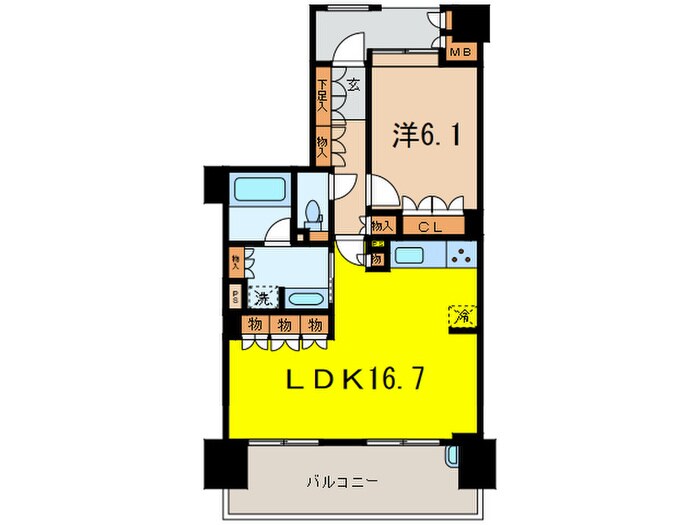 ジオ千里桃山台１号館(903)の物件間取画像