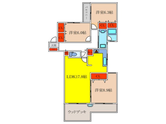 ＦＬＯＲＡＬ千里春日の物件間取画像