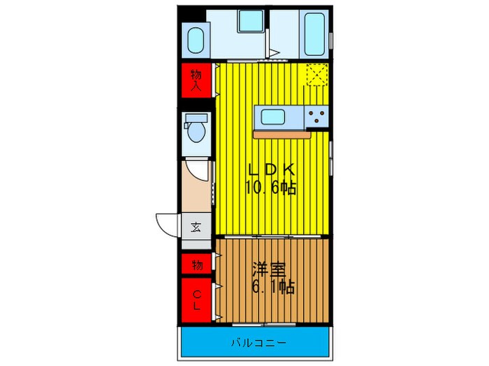 AZU　PATIOの物件間取画像