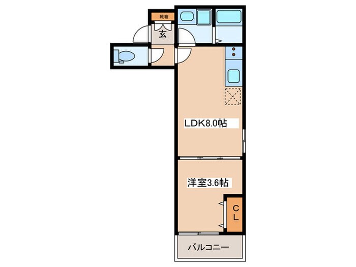 D porta hortensiaの物件間取画像