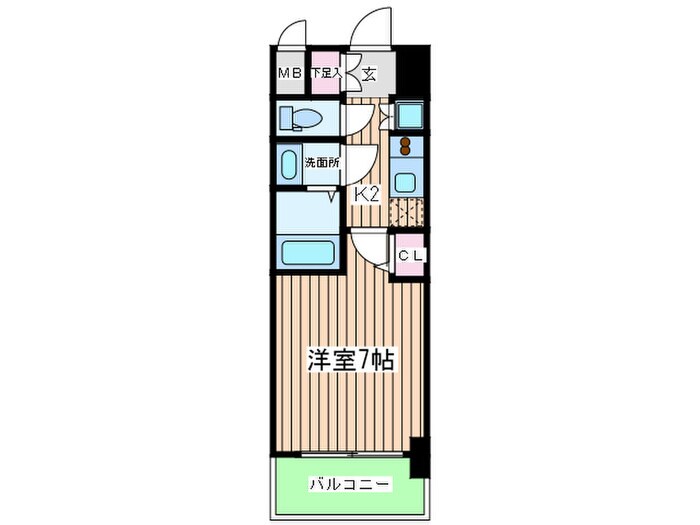 プロシ－ド大阪ＮＢ３（1103）の物件間取画像
