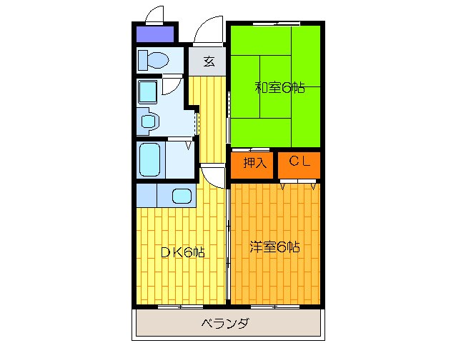 ヴェルドミールの物件間取画像