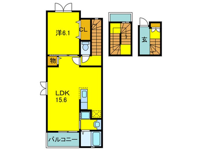 アンジュ　ド　ルミエールの物件間取画像