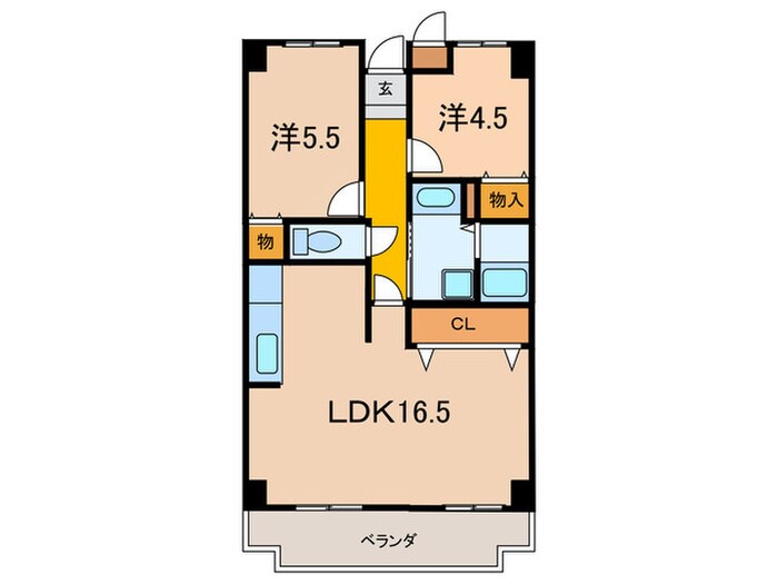 リジェ－ル宝塚の物件間取画像