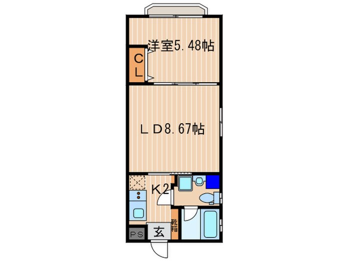 Ｏｐｔｉｍａ御所西藪之内町の物件間取画像