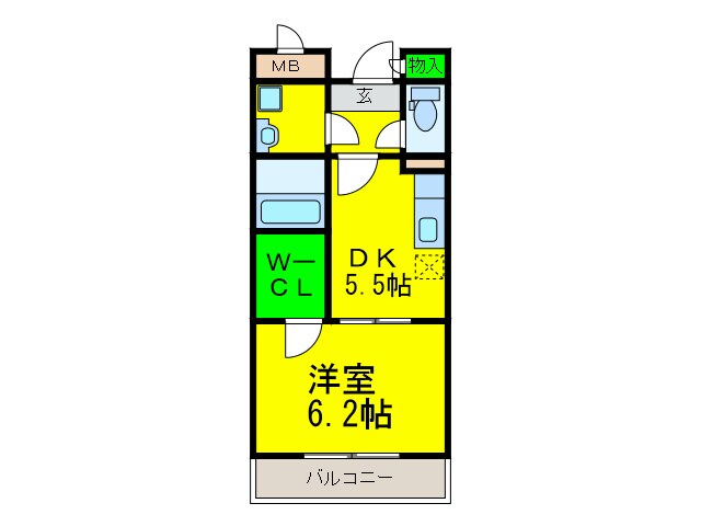 レフィナード　ナノの物件間取画像