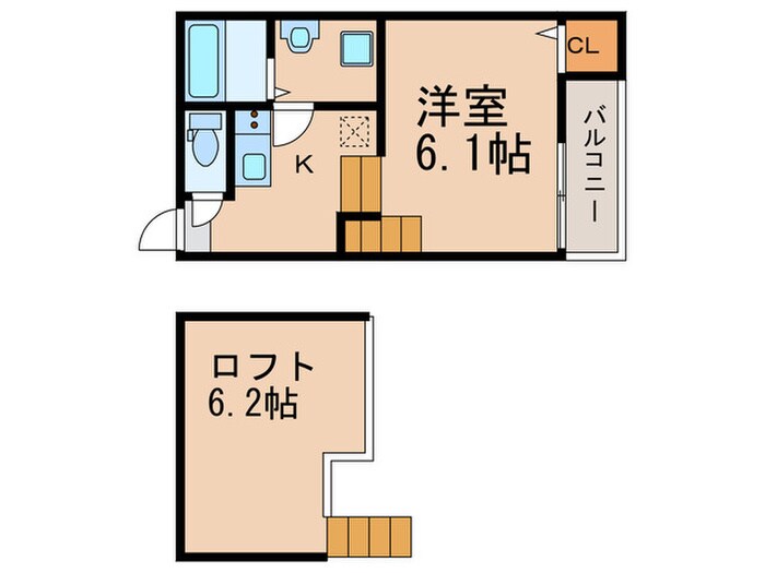 ハーモニーテラス壬生高樋町の物件間取画像