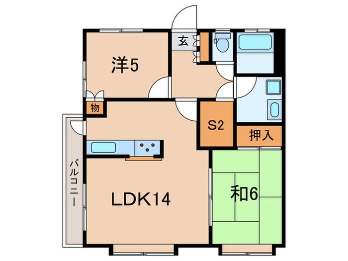 ヘ－ベル青木の物件間取画像