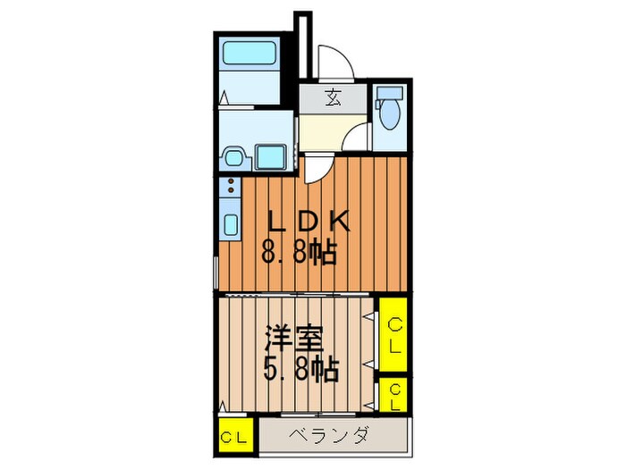 フジパレス牧野Ⅵ番館の物件間取画像