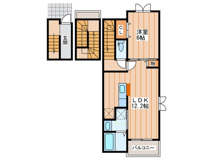 プラシ－ド・セレノ・カ－サの物件間取画像