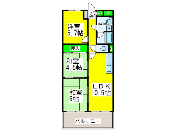 グロ－バルハイツの物件間取画像