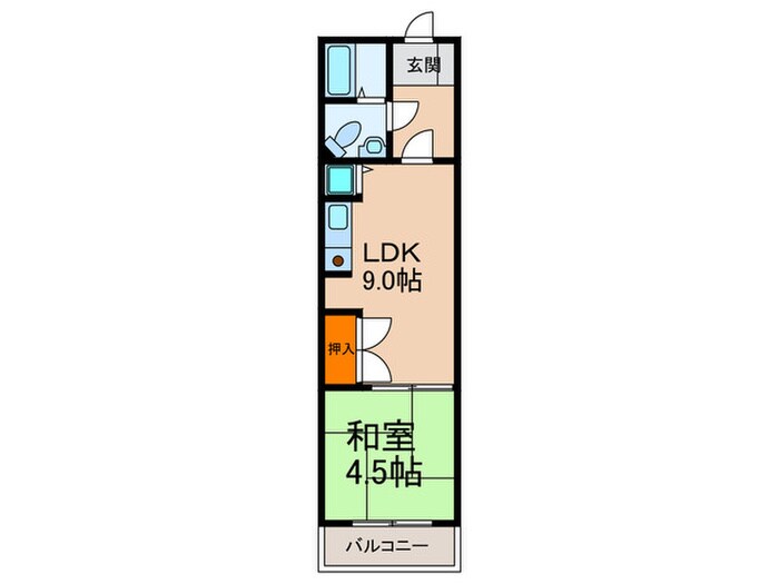 ボヌ－ル向陽の物件間取画像