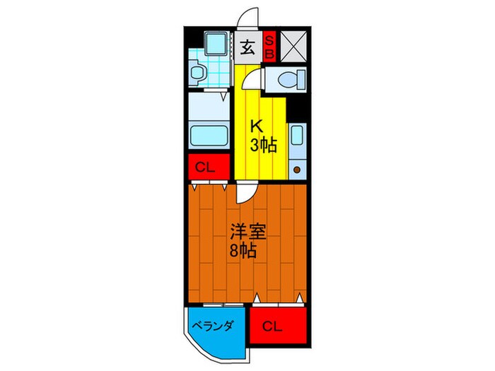 ラヴィエベル門真の物件間取画像