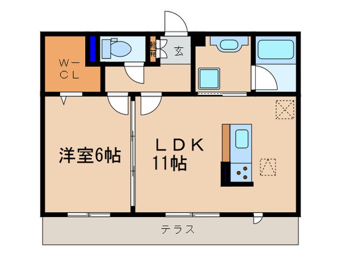 Ｌｅ ｃｉｅｌ Ⅰの物件間取画像