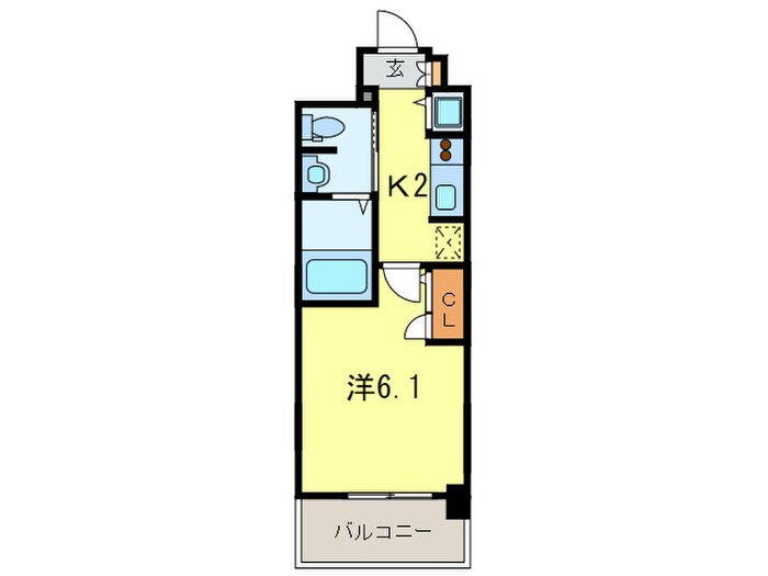 エスリ－ド西宮北口第２(409)の物件間取画像