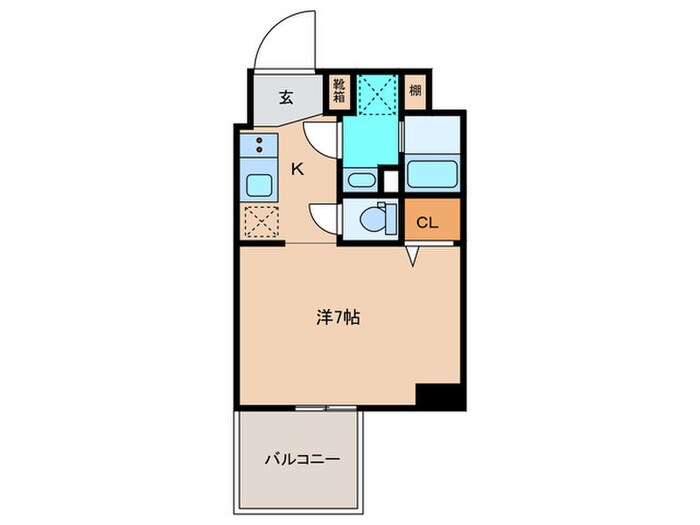 S-RESIDENCE難波大国町Deuxの物件間取画像