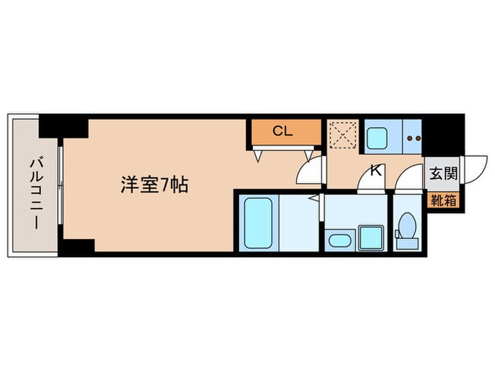 S-RESIDENCE難波大国町Deuxの物件間取画像