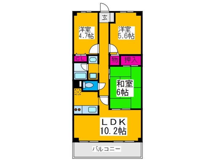 フィオ－レ白鷺の物件間取画像
