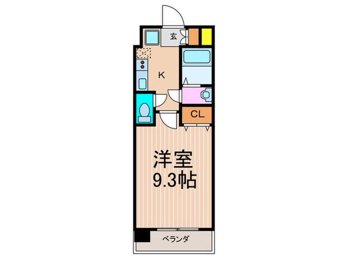 サンシティ烏丸高辻の物件間取画像