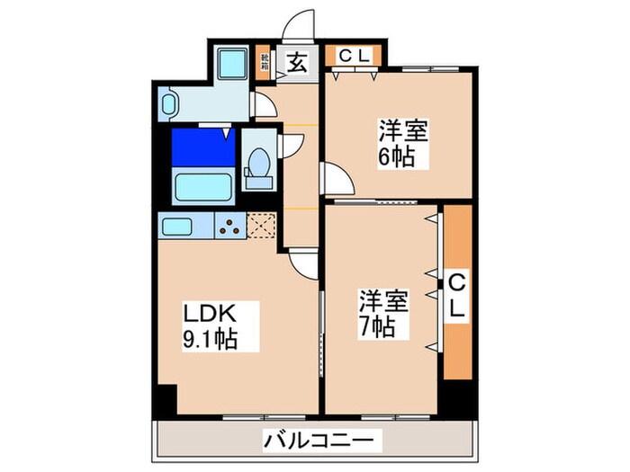 グランデュール林寺の物件間取画像