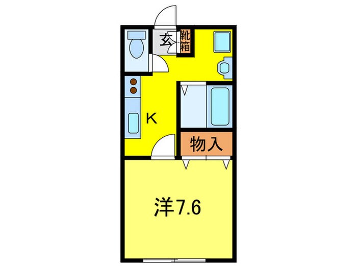 大発瓢箪山マンションの物件間取画像