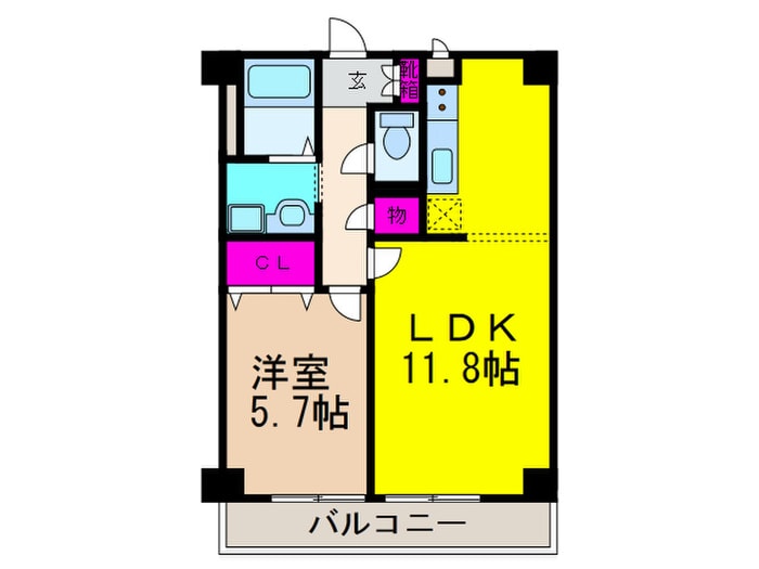 Ｆｉｎｅ緑が丘の物件間取画像