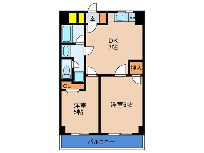 第６高光マンションの物件間取画像