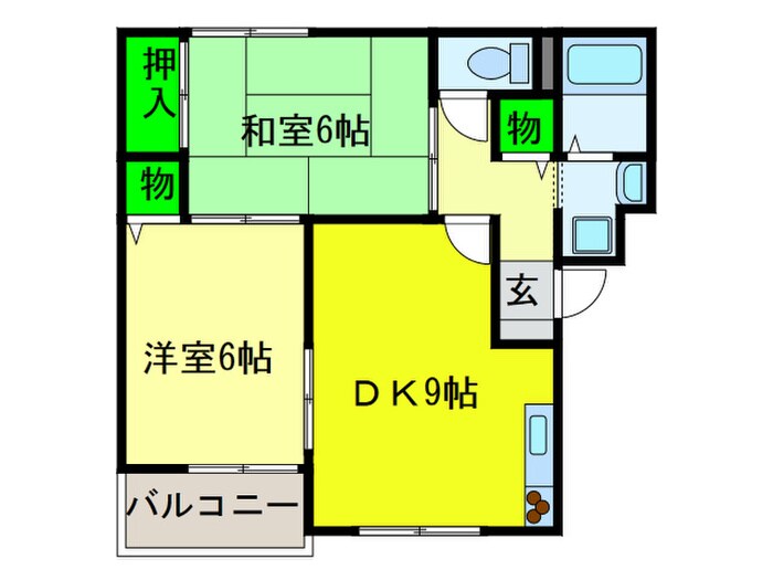 サンライズ加茂壱番館の物件間取画像