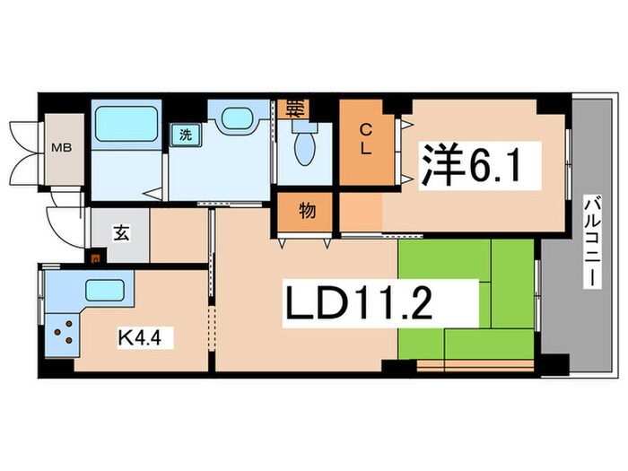 ベルデ石きりの物件間取画像