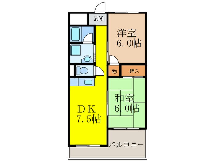 丸岡マンションの物件間取画像