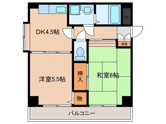 ヴェルヴェデ－レⅡの物件間取画像