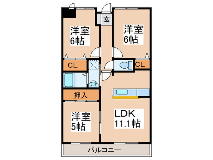 物件間取画像
