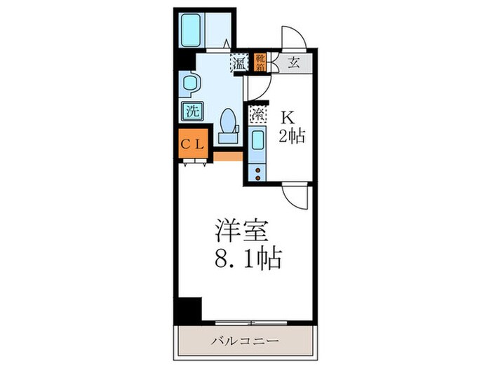 フォース二条城東の物件間取画像